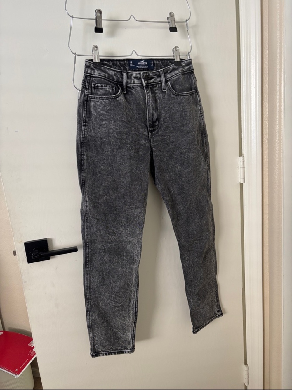 Hollister Washed Black Boyfriend Jeans